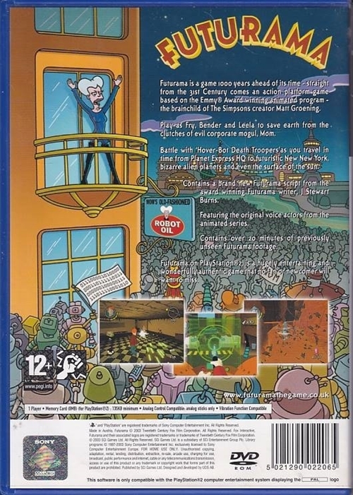 Futurama - PS2 (A Grade) (Genbrug)